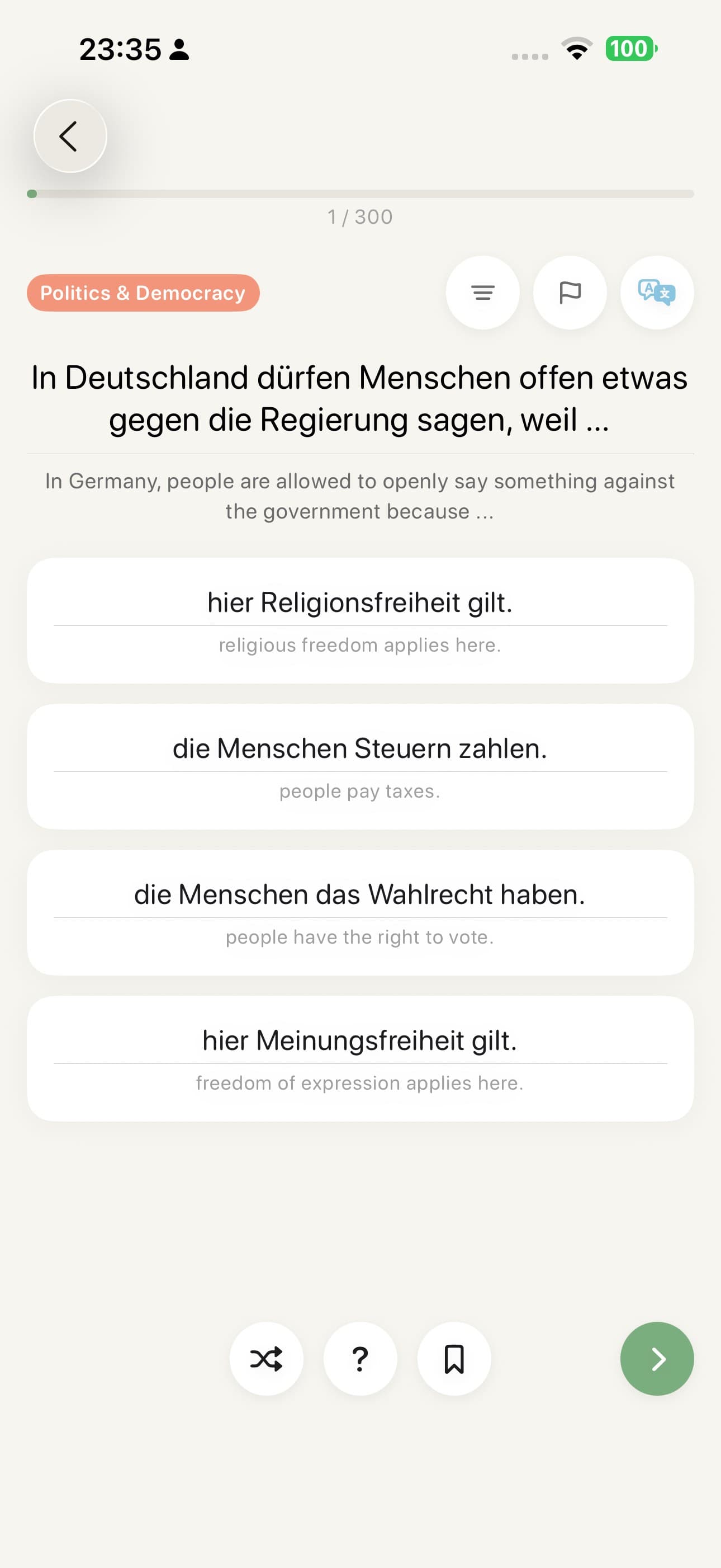 Instant Translations